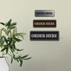 Signs ByLITA Standard Order Here Sign (Black) - Medium