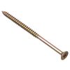 ForgeFix Multi-Purpose Single Thread Screws | 5.0 x 90mm | Zinc Yellow Passivated | Box 100