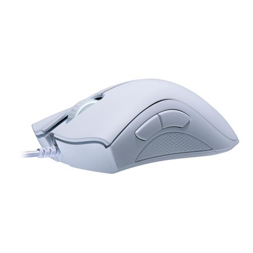 Razer DeathAdder Essential (2021) - Wired Gaming Mouse (Optical Sensor, 6400 DPI, 5 Programmable Buttons, Ergonomic Form Factor) White