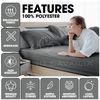 Microfiber Fitted Sheet Single Bed - (25cm) Deep Bed Sheets - Elasticated Corner Bedsheet (91 x 193cm) - Easycare Bed Fitted Sheets - Charcoal