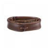 sourcing map 4 Pcs PU Leather Loops Replacement Retaining Ring Keeper for 18mm Width Watch Band, Dark Brown