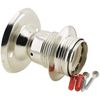 E27 Batten Bulb Holder (lampholder) in Chrome Effect Finish