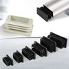 Zaky Rectangle Plastic End Caps 70 x 20 mm Rectangle Tube Insert Plugs Pipe Blanking End Caps 20 pcs