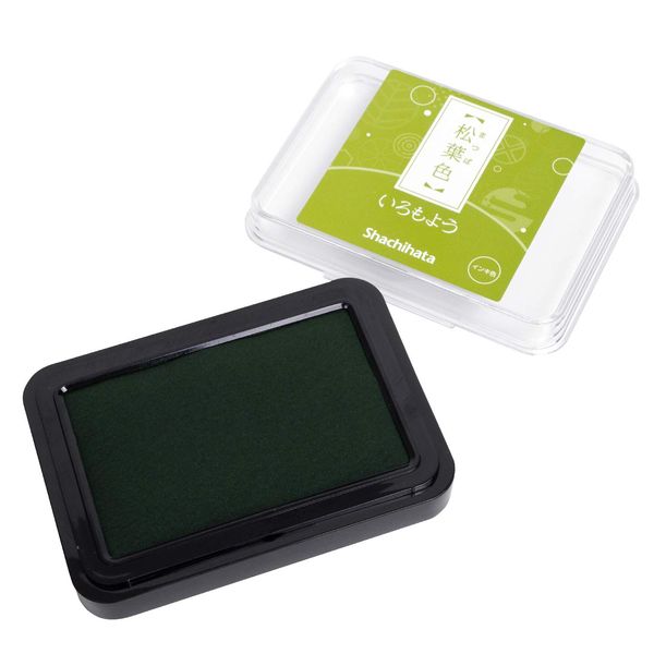 Shachihata HAC-1-DYG Iromoyo Ink Pad, Matsuba-Iro (Green of Pine Needles)