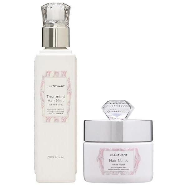 Set Jill Stuart White Floral Special Hair Care Set (Hair Mist 7.8oz (200ml) + Hair Mask 6.6oz (194g)