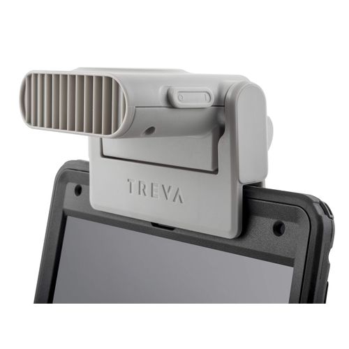 Mini Clip On Fan - Tiny Personal Fan Clips Onto Cell Phones, Tablets, Laptop Computers – Cordless, Battery Operated - Portable Cooling For Travel, Bed, Camping, Beach, Outdoors, Gray