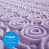 LUCID 2 Inch 5 Zone Lavender Memory Foam Full Mattress Topper