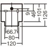 Panasonic LGB87080K LED Bracket 60 Bulb Color