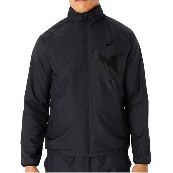 ASICS 2031E272 Men's A-I-M Tricot Windbreaker Jacket Training Wear, 002 (Performance Black x Performance Black)