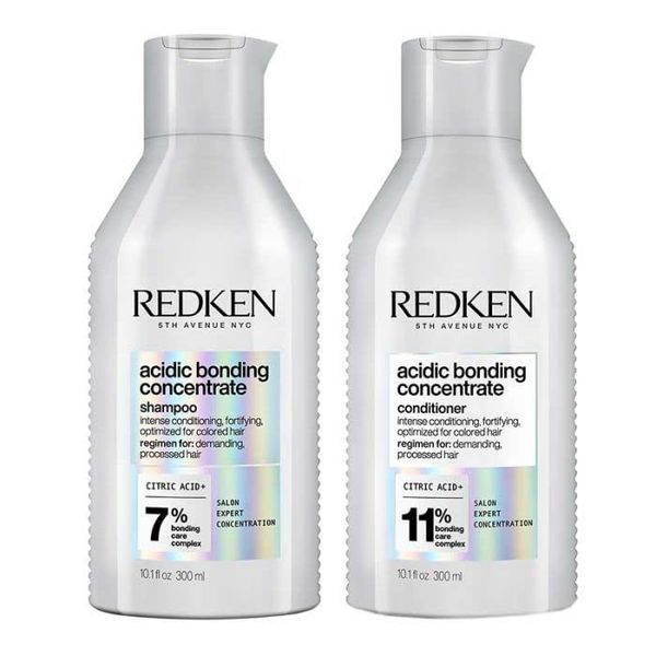 Redken Acidic Bonding Concentrate Shampoo 300ml and Conditioner 300ml Duo