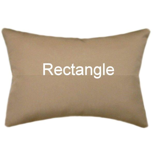Sunbrella® Canvas Cocoa Indoor/Outdoor Pillow (12x20 rectangle)