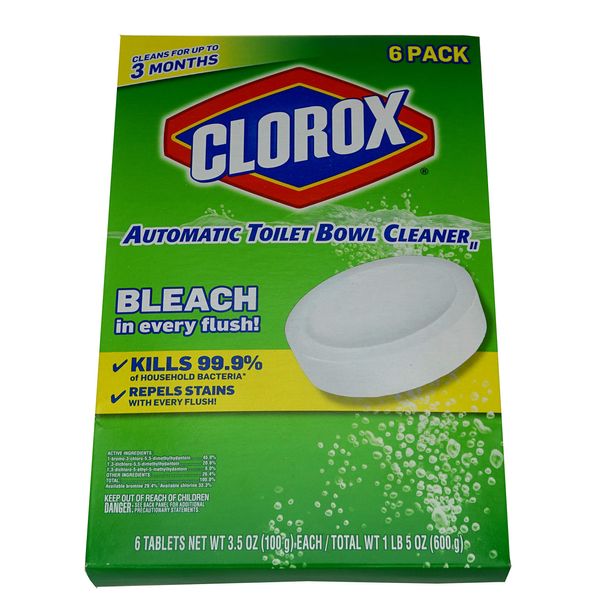Clorox Automatic Toilet Bowl Cleaner, 6 Count