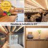 LED Strip Light 32.8Ft Dimmable Vanity Lights  3000K Super Bright LED Tape Light