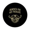 Bearded for Her Funny Beard Lover Humor Mustache PopSockets Swappable PopGrip