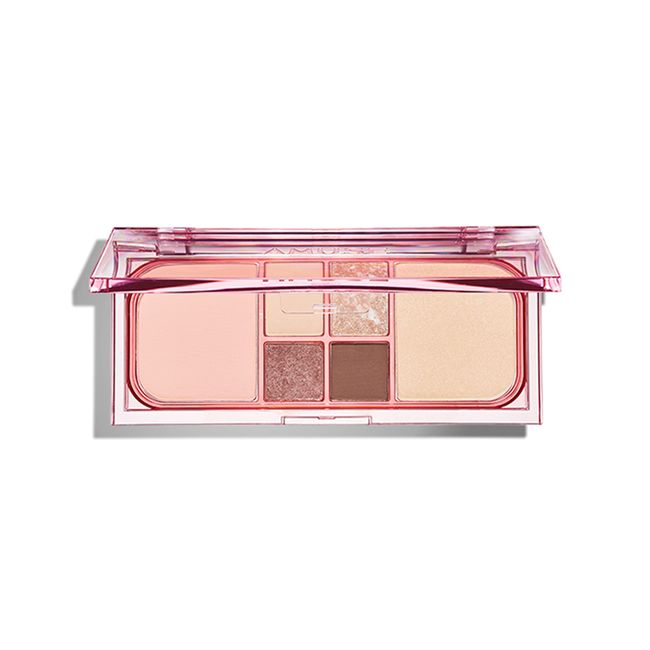 AMUSE Official Vegan Face All Palette, Vegan Face All Palette, Authentic Product, Amuse, Korean Cosmetics, Eye Shadow, Eye Makeup, Natural, Daily, Vegan (01 Moon Glow)