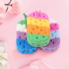 3 Pcs Exfoliating Bath Sponges for Shower, Sponge Loofah Soft Bathing for Body Wash Bathroom Vivid Colors Bathing Accessories