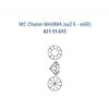 Preciosa Chaton MAXIMA Peridot ss29 50 Tablets (Green)