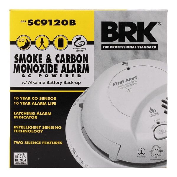 New SC9120B  Model Smoke & Carbon Monoxide Alarm First Alert