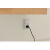 REV 0510156777 PlanoLuxe Surface-Mounted on/Off Switch with Socket, White, A/W-Schalter + Steckdose