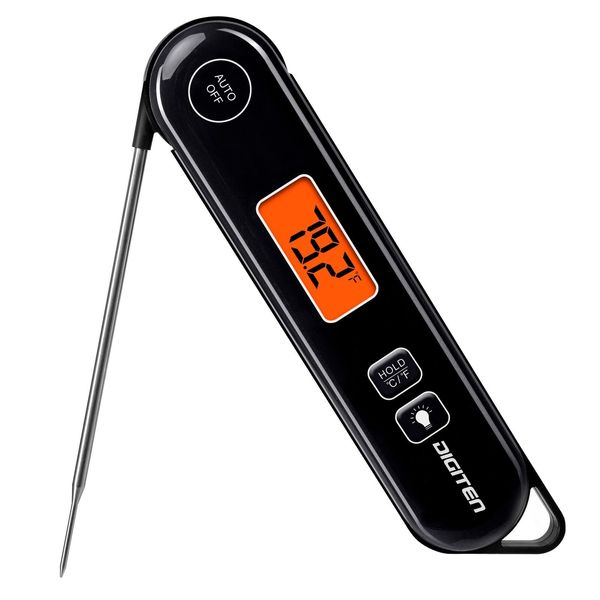 Digital Instant Read Meat Thermometer Foldable Probe Waterproof Thermometer For