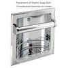 EZ-FLO Clear Replacement Bathroom Plastic Soap Dish, 15204