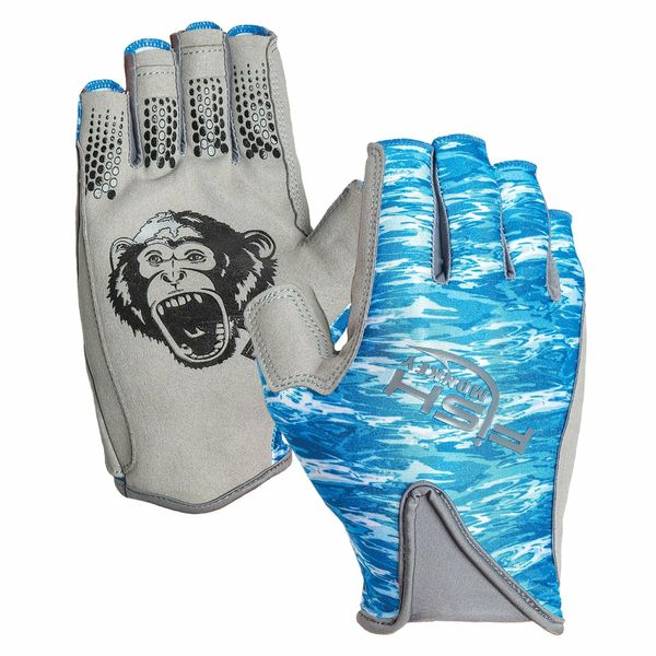 Fish Monkey Pro 365 Guide Glove XS Blue Water Camo