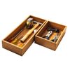 Seville Classics, 10-Pc Bamboo Storage Junk Flatware Drawer Box Organizer Set 