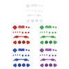 Game Controller Trigger Buttons RT LT RB LB Button Full Button Mod Kits for ABXY Buttons, Replacement Game Controller Button Kit for Series X/S (Transparent White)
