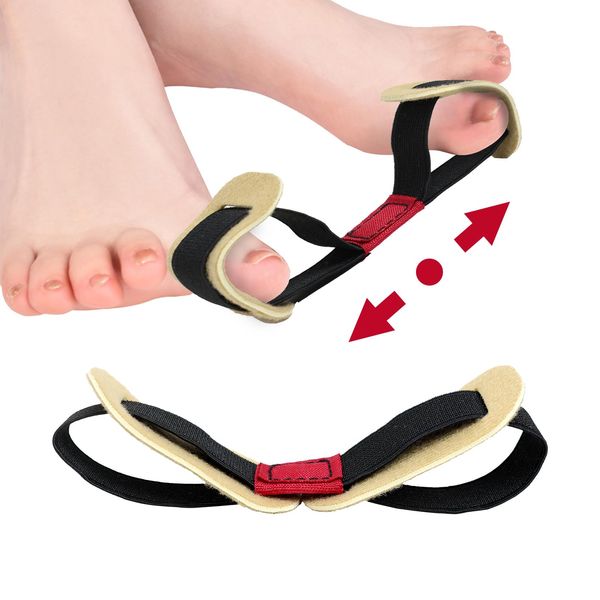 Toe Separators(1PCS), Big Toe Alignment Strap Straightening Bunion Corrector Trainer for Hallux Valgus Relief Alleviate Toe Pain Improve Foot Posture Balance Effective Foot Care for Relax