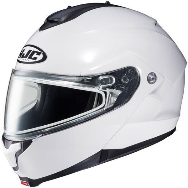 HJC c91 Modular SunScreen Snowmobile Helmet Matte Pearl White MD Medium