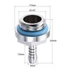sourcing map Brass Hose Fitting G1/4 Thread with OD 4mm Nozzle for PC Water Cooling System 4pcs