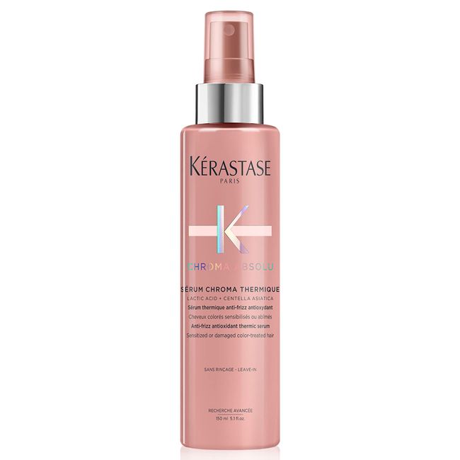 Kérastase Serum für strapaziertes oder geschädigtes, coloriertes Haar, Anti-Frizz Effekt, Sérum Chroma Thermique, Chroma Absolu, 150 ml