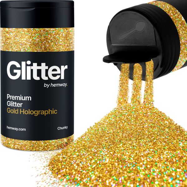 Glitter Shaker Oro Olografico Viso Nail Art Tumbler Natale Festival Accessori Chunky Craft Resin Cosmetico 130g/4.6oz