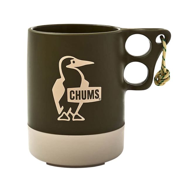 CHUMS CH62-1620 Camper Mug, Large, Khaki/Gray, 19.7 fl oz (550 ml)