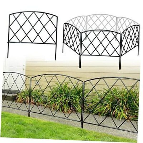 Decorative Garden Fence 24 in (H) x 10 ft (L), Dog Rabbit Pet Fence Minimalist