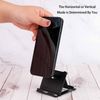 ZEACCT 3-Pack Adjustable Multi-Angle Foldable Phone Stand Holder with Non-Slip Base - Portable Desktop Dock for Mobile Devices, Tablets, E-Readers (Compact Space-Saving Design)