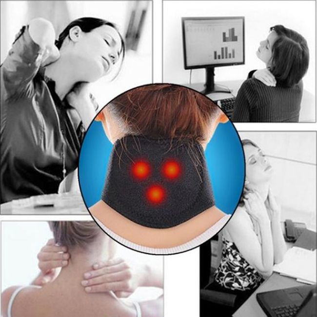  Neck Pain Relief Neck Warmer With Tourmaline, Magnetic