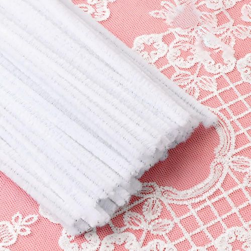 300 Pcs Valentine's Day Pipe Cleaners Long Chenille Stems Thick Fuzzy Craft Sticks DIY Festival Pipe Cleaners Brush for Wedding Party Art Decorations