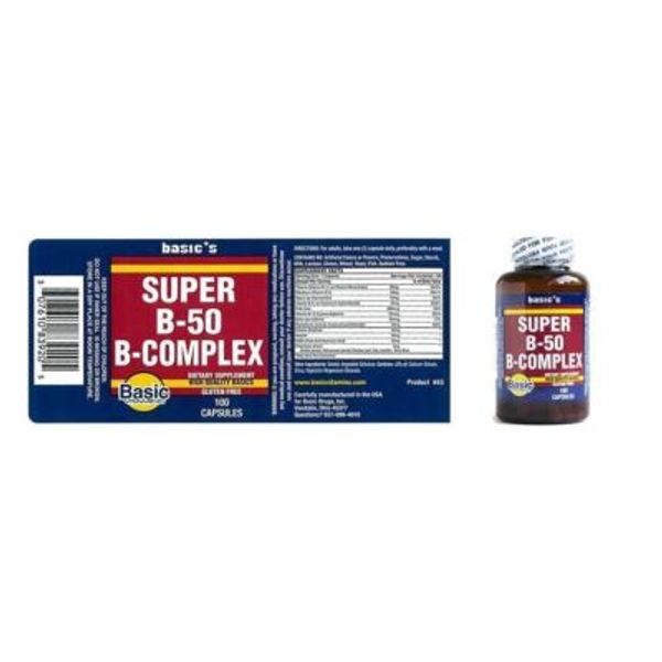 SM Basic's Super B50 Complex Cap -100ct