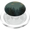Elegant Dark green color Forest Green Pattern PopSockets MagSafe PopGrip for iPhone