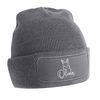 Flox Creative Grey Beanie Personalised Easter Bunny
