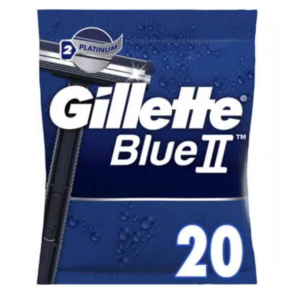 Gillette Blue II Disposable Razors x20