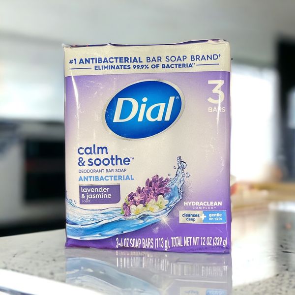 Dial Lavender & Twilight Jasmine Antibacterial Deodorant Soap 3 Bars