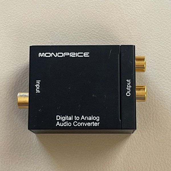 Monoprice Digital Coax & Optical Toslink to R/L Stereo Audio Converter