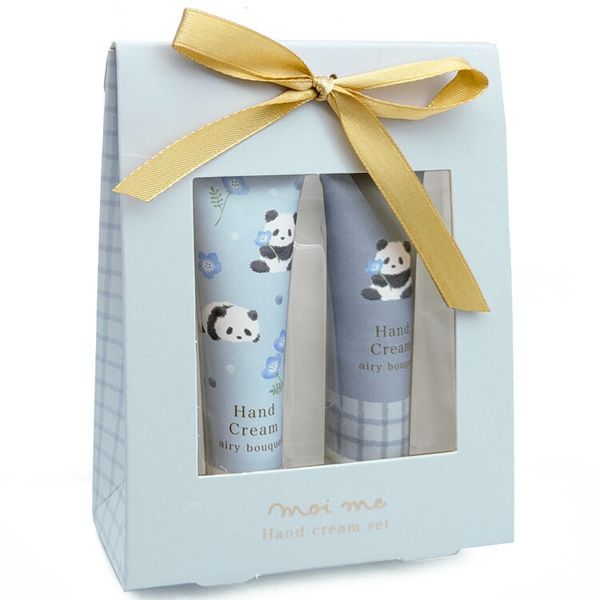 Moimi Hand Cream Set Panda Airy Bouquet Scent 797127 Gift Rough Hands Moisturizing Scented Thank You Gift Boxed Mini Size Compact Cute