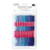 Leliafleury 12Pcs Gradient Blue Embroidery Threads Cross Stitch Threads Polyester Embroidery Floss for DIY Knitting Sewing Projects