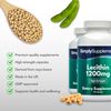 Lecithin 1200 mg Capsules | High Purity Soy Lecithin | 240 Capsules | GMP Certified & Made in the UK | Naturally Available in the Body | Essential Source of Phospholipids