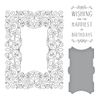 Spellbinders Swirl Birthday Frame Betterpress Plate, Metal, ONE