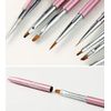 Nail Art Brush with Cap Pink QT-042 (Point)