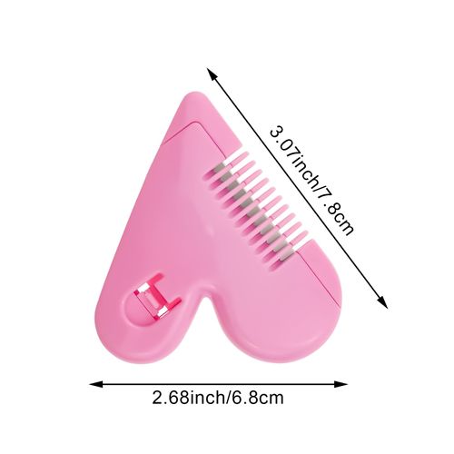 4 PACK Mini Hair Cutter Comb, Hair Split End Trimmer, Bangs Trimmer ABS Protective Cover, Dustproof Design Organizes Broken Hair And Cuts for Women, Girls Hair Cut Accessories